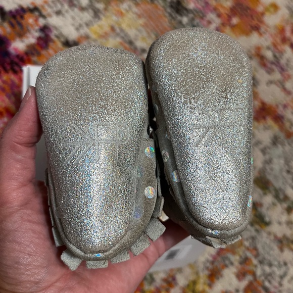 Freshly Picked Baby Moccasins - Rainbow Dots - Picture 9 of 9